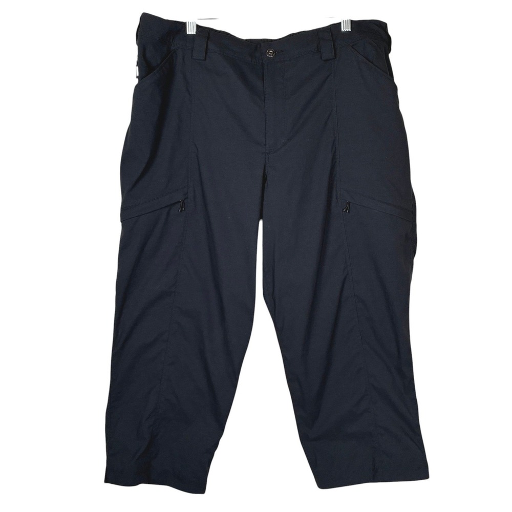 Duluth Trading Co Womens Dry On the Fly Capri Length Hiking Pants Size 16W Black